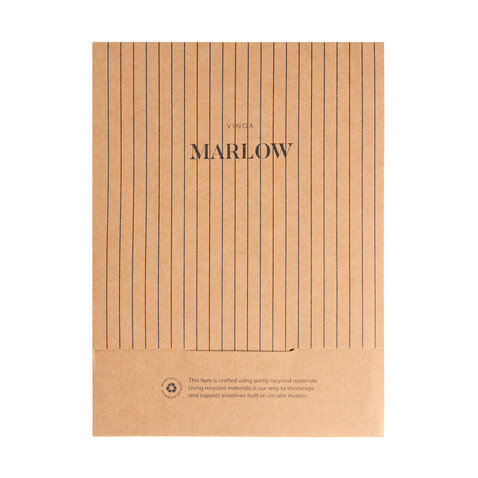 VINGA Marlow GRS Notizbuch schwarz bedrucken, Art.-Nr. V7730501