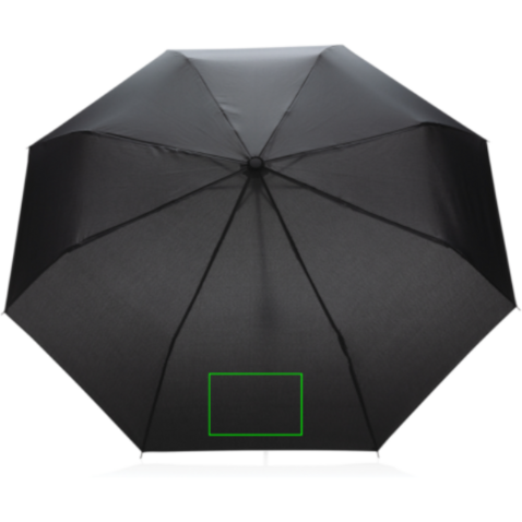 20.5" Impact AWARE™ RPET 190T Mini-Schirm schwarz bedrucken, Art.-Nr. P850.581