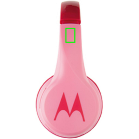 Motorola JR 300 kids wireless safety headphone rosa bedrucken, Art.-Nr. P329.554 Motorola JR 300 kids wireless safety headphone rosa bedrucken, Art.-Nr. P329.554