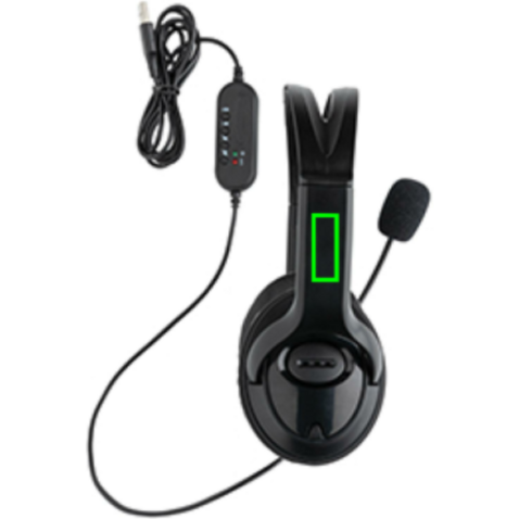 Over-Ear Headset mit Kabel schwarz bedrucken, Art.-Nr. P329.151 Over-Ear Headset mit Kabel schwarz bedrucken, Art.-Nr. P329.151