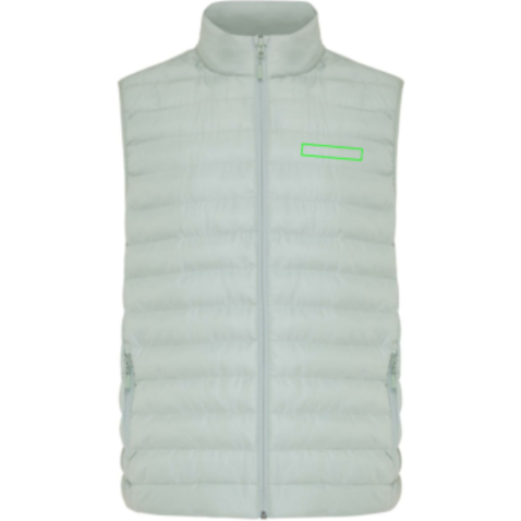 IQONIQ Meru Herren Bodywarmer aus recyceltem Polyester Iceberg green bedrucken, Art.-Nr. T1702.023.M