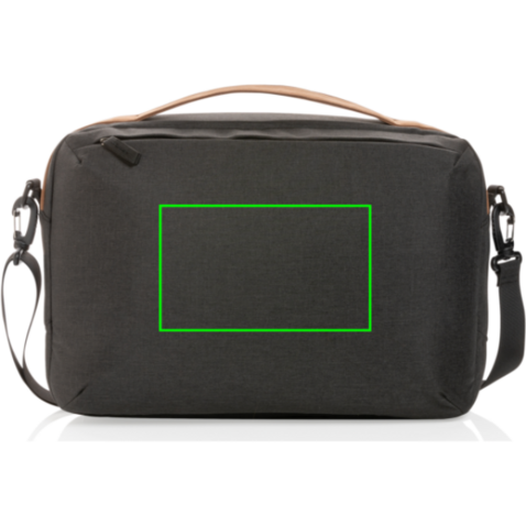 Impact AWARE™ 300D Two-Tone Deluxe 15.6" Laptop-Tasche schwarz bedrucken, Art.-Nr. P732.181