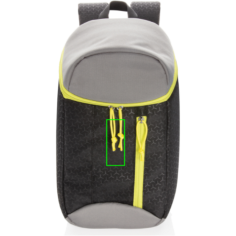 Kühlrucksack 10L schwarz, limone bedrucken, Art.-Nr. P733.071