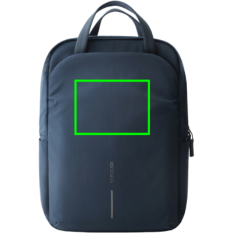 XD Design Soft Tote Rucksack navy blau, grau bedrucken, Art.-Nr. P706.3025