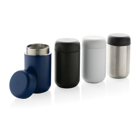 Brew Vakuumbecher aus RCS recyceltem Stainless-Steel blau bedrucken, Art.-Nr. P435.085