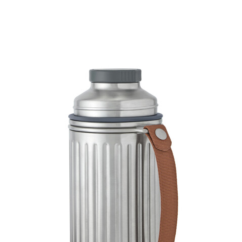 Black+Blum Explorer Flasche Duo 1L grau bedrucken, Art.-Nr. P439.1702 Black+Blum Explorer Flasche Duo 1L grau bedrucken, Art.-Nr. P439.1702