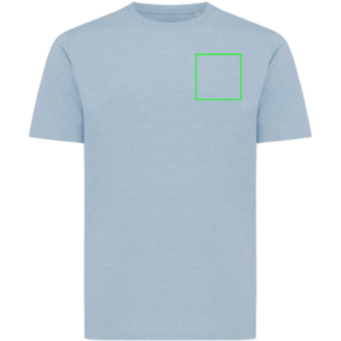IQONIQ Sierra Lightweight T-Shirt aus recycelter Baumwolle light heather blue bedrucken, Art.-Nr. T9104.042.XXXL