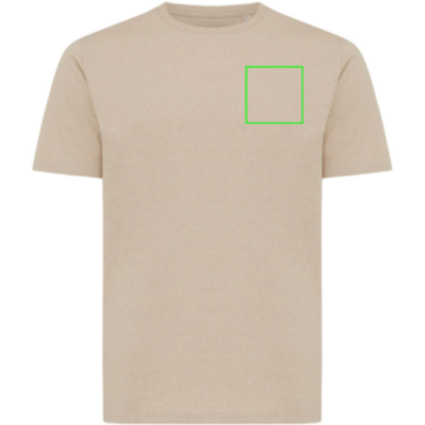 IQONIQ Sierra Lightweight T-Shirt aus recycelter Baumwolle light heather brown bedrucken, Art.-Nr. T9104.041.L