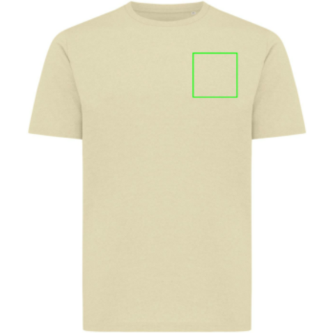 IQONIQ Sierra Lightweight T-Shirt aus recycelter Baumwolle cream yellow bedrucken, Art.-Nr. T9104.036.XL