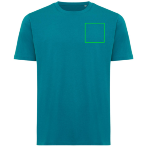 IQONIQ Sierra Lightweight T-Shirt aus recycelter Baumwolle verdigris bedrucken, Art.-Nr. T9104.009.XL