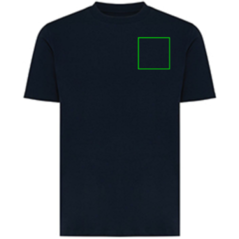 IQONIQ Sierra Lightweight T-Shirt aus recycelter Baumwolle navy blau bedrucken, Art.-Nr. T9104.002.XXXL
