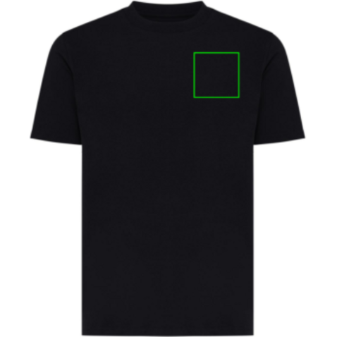 IQONIQ Sierra Lightweight T-Shirt aus recycelter Baumwolle schwarz bedrucken, Art.-Nr. T9104.001.XXL