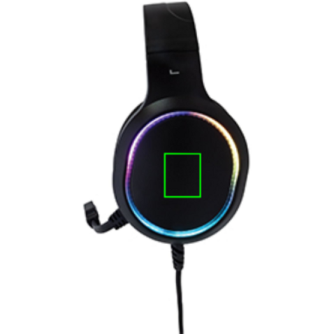 RGB Gaming Headset schwarz bedrucken, Art.-Nr. P329.271