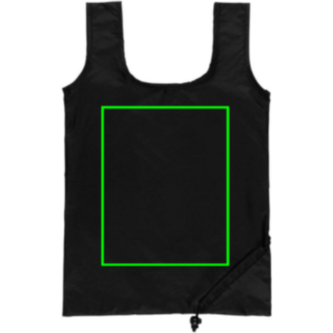 Impact AWARE™ RPET 190T faltbarer Shopper schwarz bedrucken, Art.-Nr. P762.671