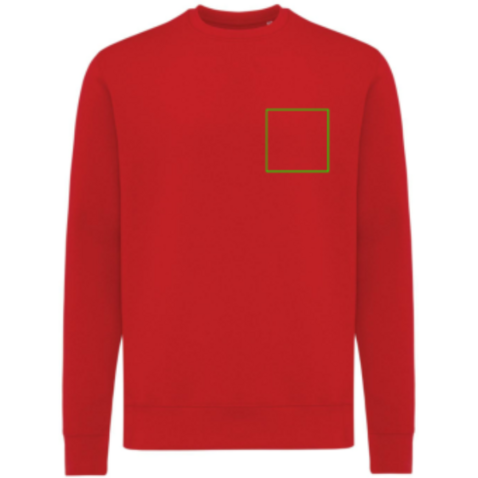 IQONIQ Etosha Lightweight Sweater aus recycelter Baumwolle rot bedrucken, Art.-Nr. T9303.029.XS IQONIQ Etosha Lightweight Sweater aus recycelter Baumwolle rot bedrucken, Art.-Nr. T9303.029.XS