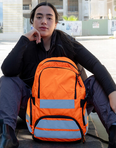 Shugon London Hi-Vis Backpack, Hi-Vis Orange, One Size bedrucken, Art.-Nr. 010384050 Shugon London Hi-Vis Backpack, Hi-Vis Orange, One Size bedrucken, Art.-Nr. 010384050