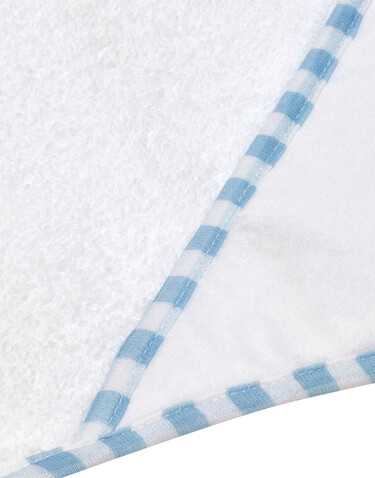 SG ACCESSORIES - TOWELS Po Hooded Baby Towel, White/Baby Blue, One Size bedrucken, Art.-Nr. 010640580 SG ACCESSORIES - TOWELS Po Hooded Baby Towel, White/Baby Blue, One Size bedrucken, Art.-Nr. 010640580