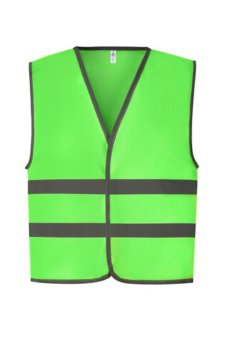Yoko Kids Fluo Reflective Border Waistcoat, Lime, 7-9 (M) bedrucken, Art.-Nr. 011775213 Yoko Kids Fluo Reflective Border Waistcoat, Lime, 7-9 (M) bedrucken, Art.-Nr. 011775213