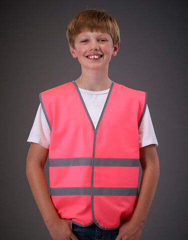 Yoko Kids Fluo Reflective Border Waistcoat, Lime, 7-9 (M) bedrucken, Art.-Nr. 011775213 Yoko Kids Fluo Reflective Border Waistcoat, Lime, 7-9 (M) bedrucken, Art.-Nr. 011775213