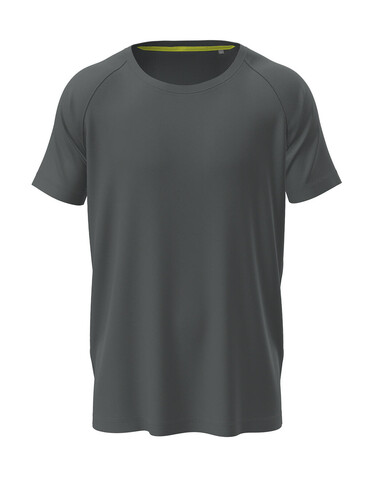 Stedman Active 140 Raglan Men, Slate Grey, S bedrucken, Art.-Nr. 012051223