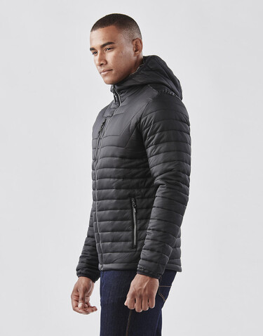 StormTech Gravity Thermal Jacket, Black/True Red, S bedrucken, Art.-Nr. 012181633