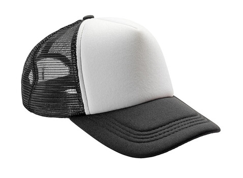 Result Caps Detroit ½ Mesh Truckers Cap, Black/White, One Size bedrucken, Art.-Nr. 013341500 Result Caps Detroit ½ Mesh Truckers Cap, Black/White, One Size bedrucken, Art.-Nr. 013341500