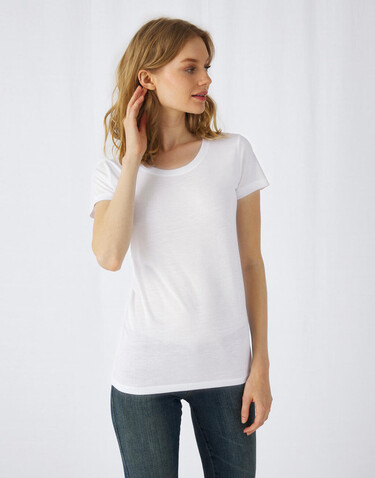 B &amp; C Sublimation/women T-Shirt, White, XS bedrucken, Art.-Nr. 014420002