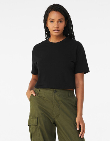 Bella Women`s Jersey Crop Tee, Black, XL bedrucken, Art.-Nr. 015061016 Bella Women`s Jersey Crop Tee, Black, XL bedrucken, Art.-Nr. 015061016
