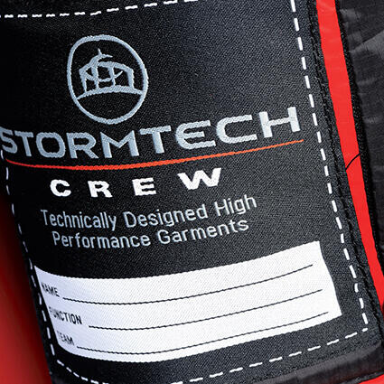 StormTech Women`s Gravity Thermal Jacket, Black/True Red, 2XL bedrucken, Art.-Nr. 015181637
