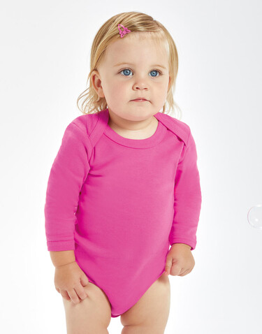 BabyBugz Baby long Sleeve Bodysuit, Fuchsia, 0-3 bedrucken, Art.-Nr. 015474391