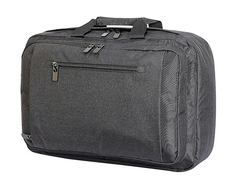 Shugon Bordeaux Hybrid Laptop Briefcase, Charcoal Melange/Black, One Size bedrucken, Art.-Nr. 017381610 Shugon Bordeaux Hybrid Laptop Briefcase, Charcoal Melange/Black, One Size bedrucken, Art.-Nr. 017381610