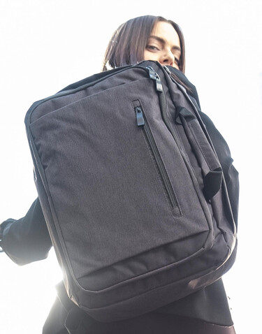 Shugon Bordeaux Hybrid Laptop Briefcase, Charcoal Melange/Black, One Size bedrucken, Art.-Nr. 017381610 Shugon Bordeaux Hybrid Laptop Briefcase, Charcoal Melange/Black, One Size bedrucken, Art.-Nr. 017381610