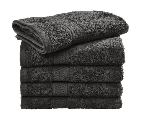 SG ACCESSORIES - TOWELS Rhine Beach Towel COMFORT, Black, 100x150 bedrucken, Art.-Nr. 017641011