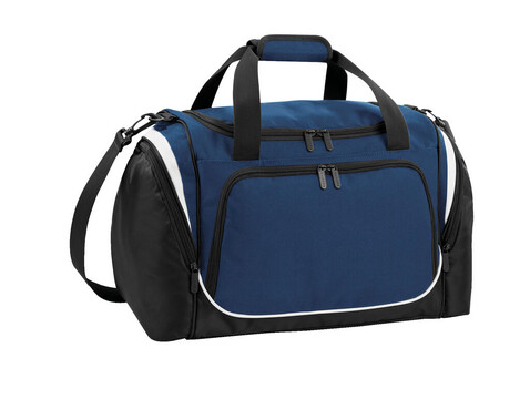 Quadra Pro Team Locker Bag, French Navy/Black/White, One Size bedrucken, Art.-Nr. 018302810