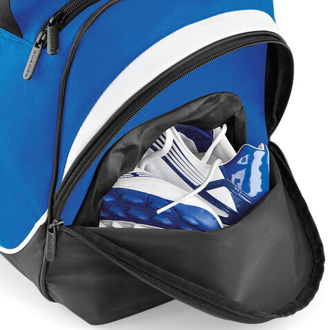 Quadra Pro Team Locker Bag, French Navy/Black/White, One Size bedrucken, Art.-Nr. 018302810