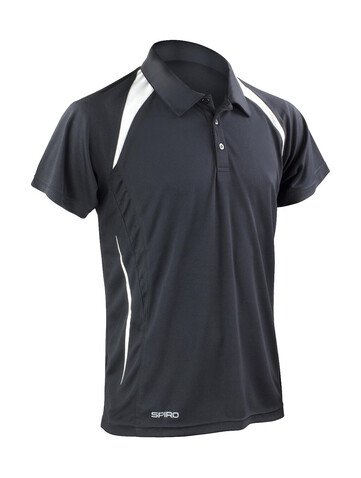 Result Spiro Team Spirit Polo, Black/White, 4XL bedrucken, Art.-Nr. 018331509