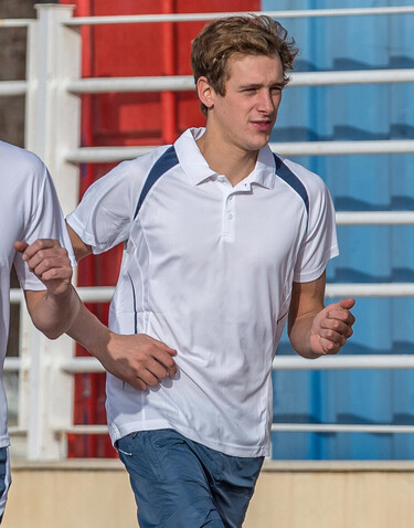 Result Spiro Team Spirit Polo, Grey/Lime, XL bedrucken, Art.-Nr. 018331566