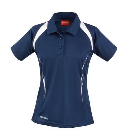 Result Ladies` Spiro Team Spirit Polo, Navy/White, M bedrucken, Art.-Nr. 019332524