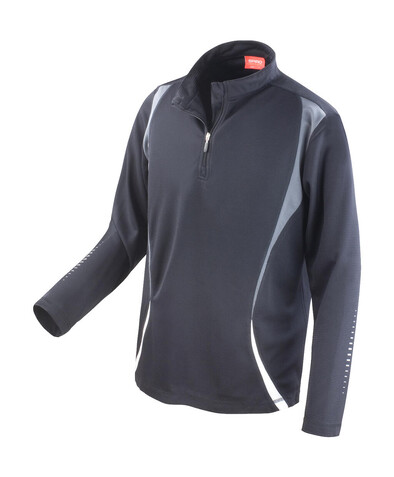 Result Spiro Trial Training Top, Black/Grey/White, 3XL bedrucken, Art.-Nr. 020331908