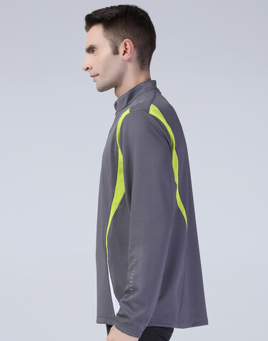 Result Spiro Trial Training Top, Charcoal/Lime/White, XS bedrucken, Art.-Nr. 020331912