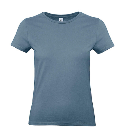 B &amp; C #E190 /women T-Shirt, Stone Blue, L bedrucken, Art.-Nr. 020423365