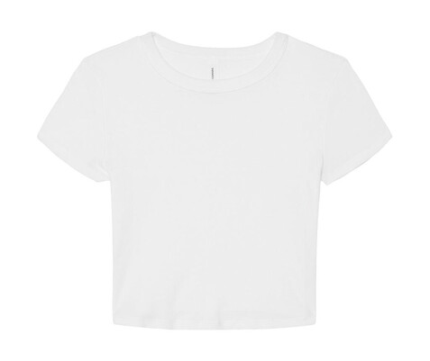 Bella Women`s Micro Rib Baby Tee, Solid White Blend, XL bedrucken, Art.-Nr. 024060046