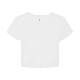 Bella Women`s Micro Rib Baby Tee, Solid White Blend, XL bedrucken, Art.-Nr. 024060046
