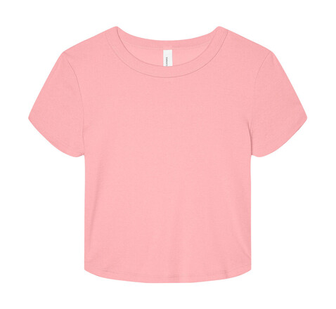 Bella Women`s Micro Rib Baby Tee, Solid Pink Blend, XL bedrucken, Art.-Nr. 024064326