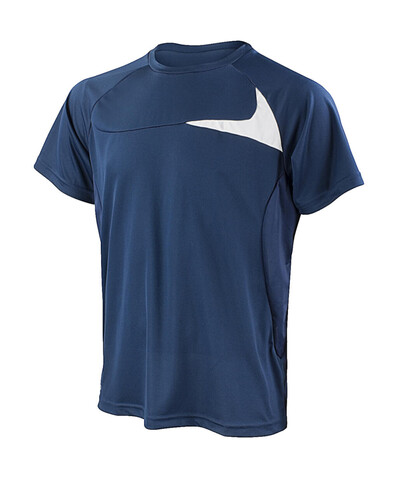 Result Spiro Men`s Dash Training Shirt, Navy/White, 4XL bedrucken, Art.-Nr. 027332529
