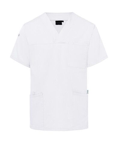 Karlowsky Men`s Slip-on Tunic Essential Short Sl., White, 2XL bedrucken, Art.-Nr. 028670007