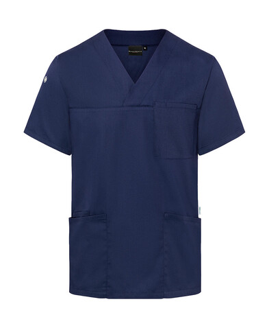 Karlowsky Men`s Slip-on Tunic Essential Short Sl., Navy, 3XL bedrucken, Art.-Nr. 028672008