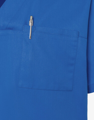 Karlowsky Men`s Slip-on Tunic Essential Short Sl., Royal Blue, 4XL bedrucken, Art.-Nr. 028673089