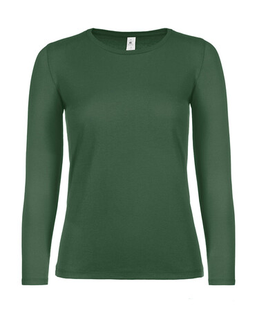 B & C #E150 LSL /women, Bottle Green, S bedrucken, Art.-Nr. 029425403 B & C #E150 LSL /women, Bottle Green, S bedrucken, Art.-Nr. 029425403