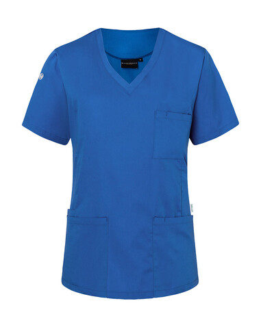 Karlowsky Ladies` Slip-on Tunic Essential Short Sl., Royal Blue, S bedrucken, Art.-Nr. 029673083